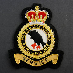 RAF Maintenance Command wire blazer badge